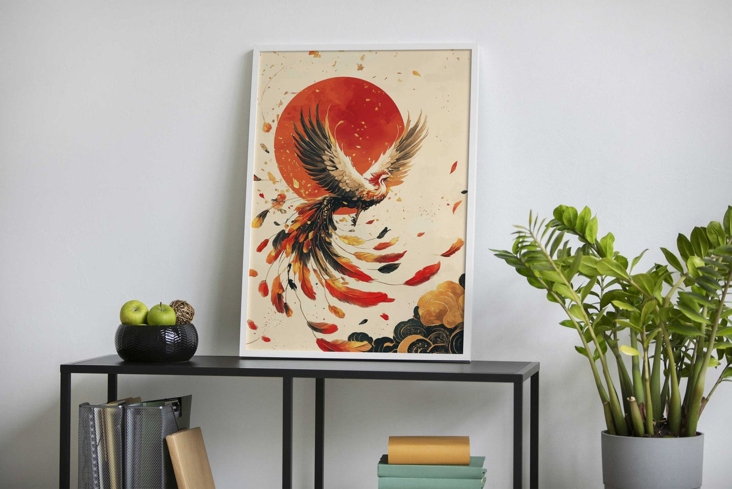 Phoenix Rising Asian Style Poster | Wall Art for  Home & Office | High-Quality Print