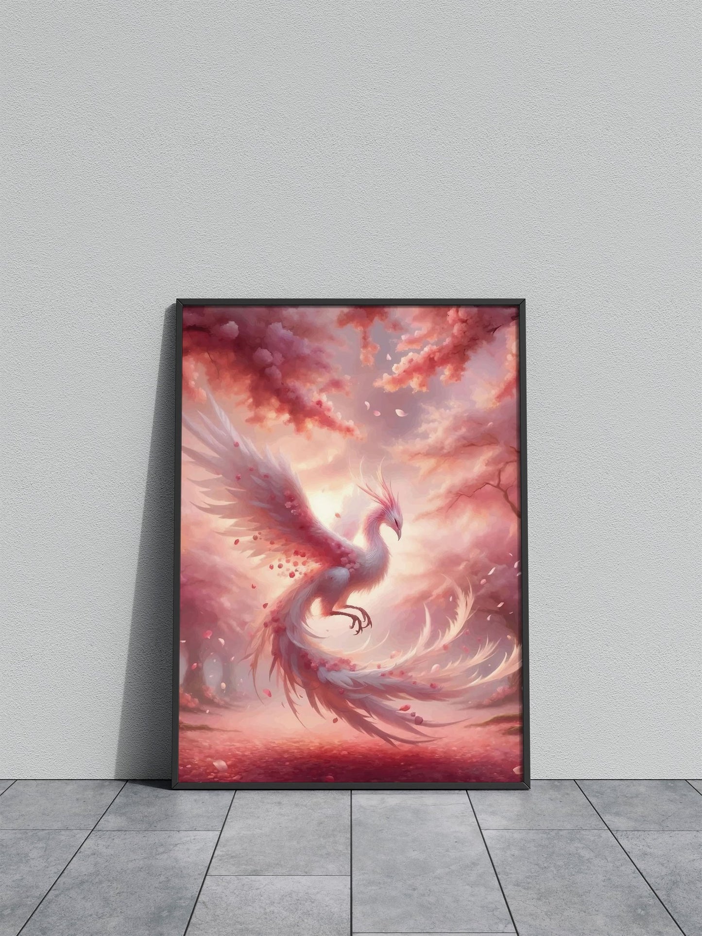 Phoenix sakura Japan Asian Style Poster | Wal l Art for Home & Office | High-Quality Print