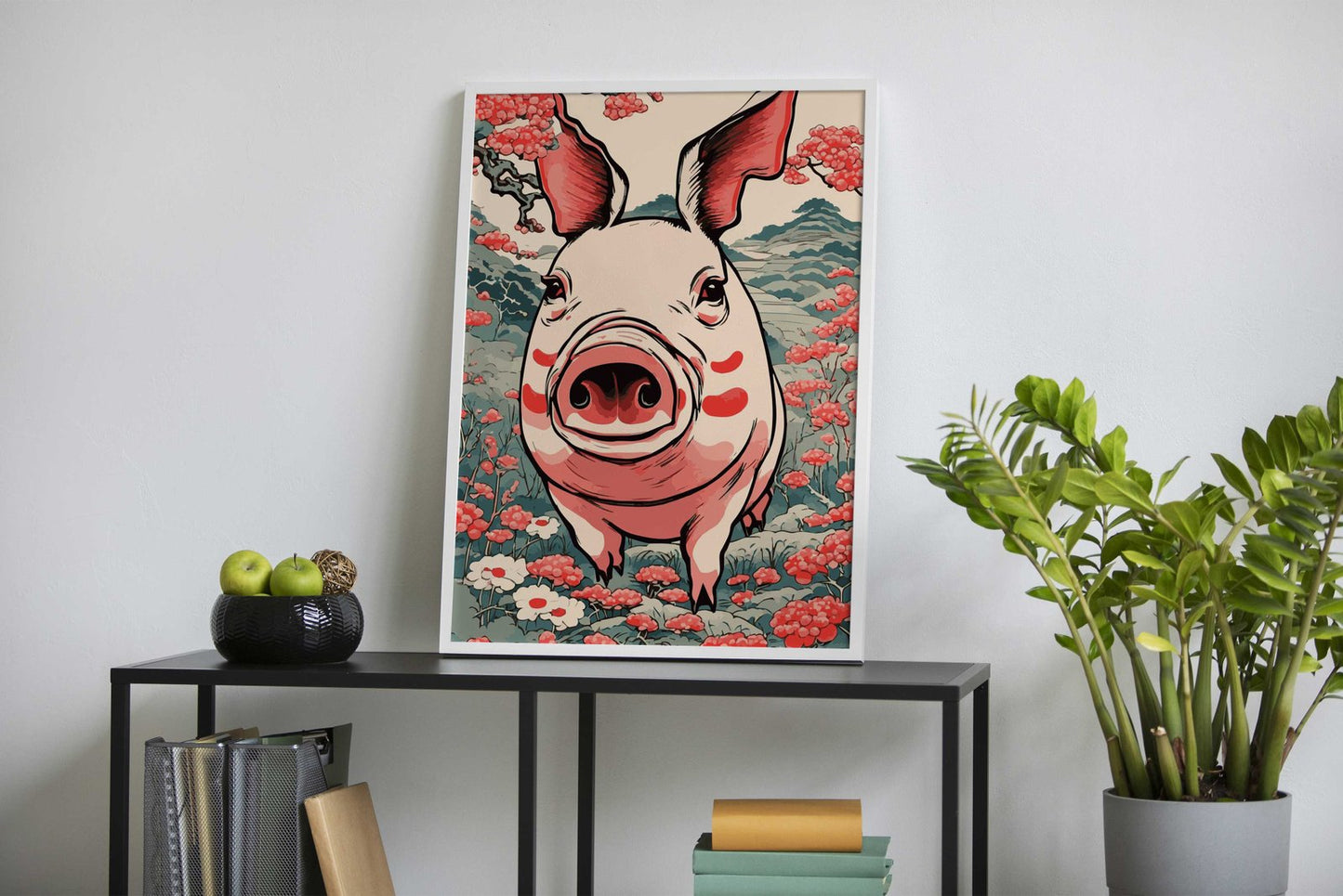 Pig Japanese Chinese 7 Asian Style Poster | W all Art for Home & Office | High-Quality Print