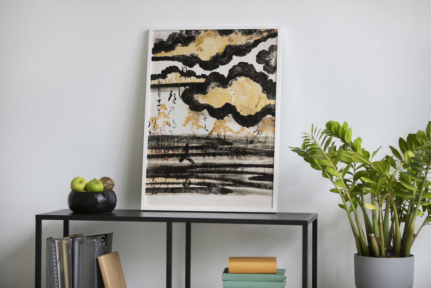 Pine on a Beach Asian Style Poster | Wall Art f or Home & Office | High-Quality Print