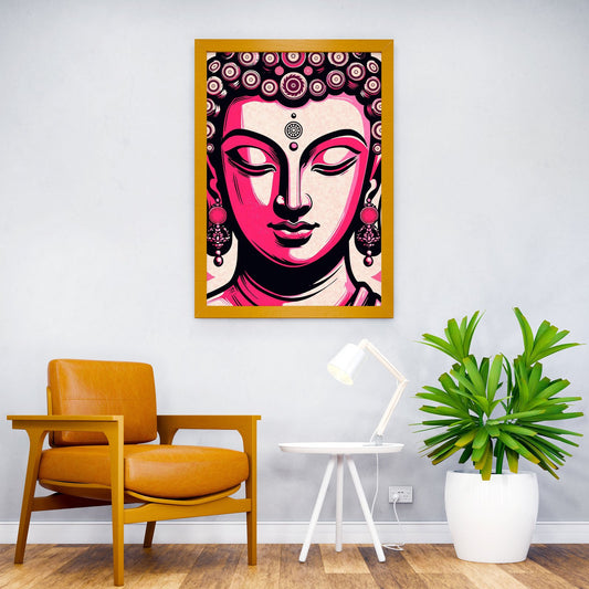 Pink Buddha Asian Style Poster | Wall Art for H ome & Office | High-Quality Print
