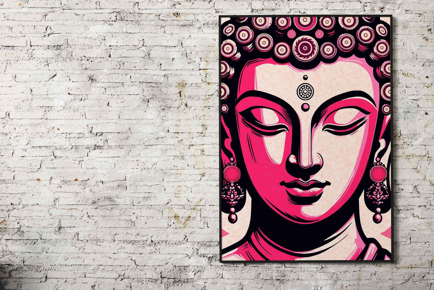 Pink Buddha Asian Style Poster | Wall Art for H ome & Office | High-Quality Print