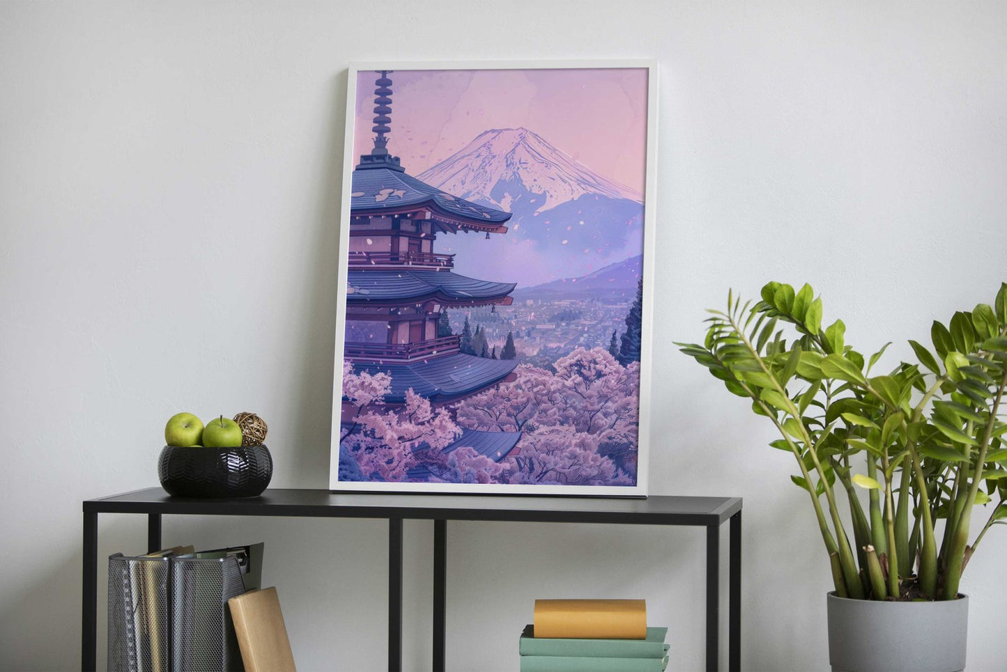 Pink Japan Painting Asian Style Poster | Wall A rt for Home & Office | High-Quality Print