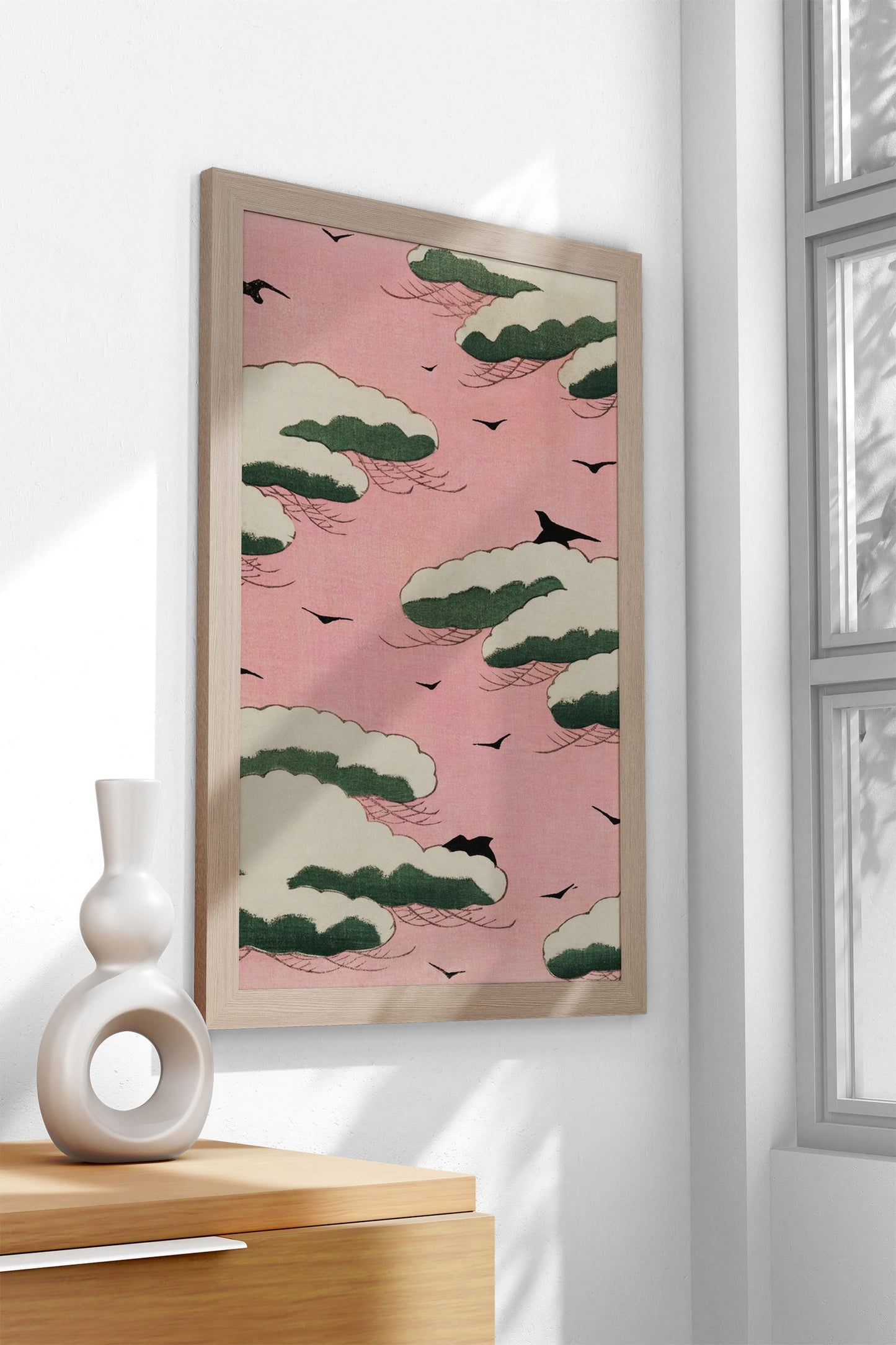 Pink Sky Asian Style Poster | Wall Art for Home  & Office | High-Quality Print