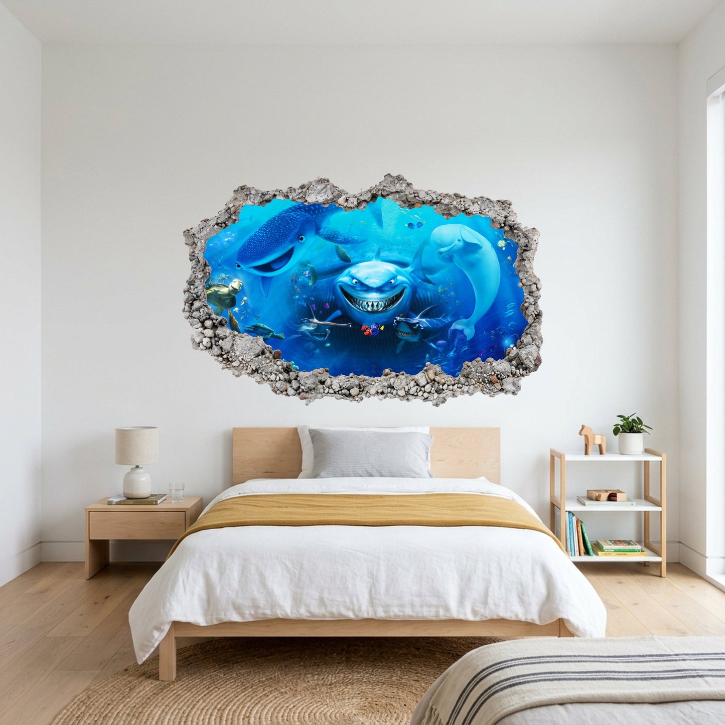 Pixar Finding Nemo Underwater Playroom Art Decal Smashed Brick Decal 179