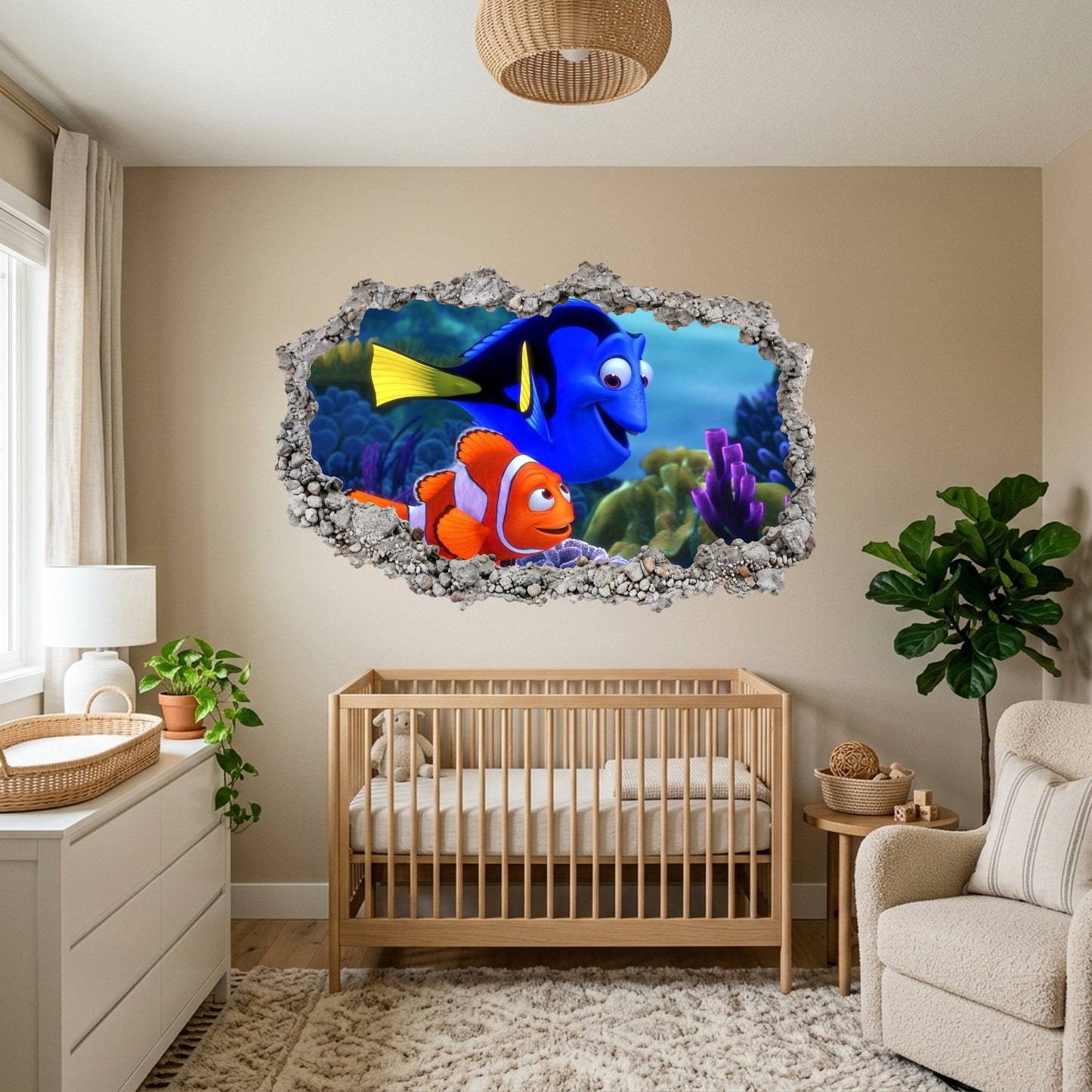 Pixar Finding Nemo Underwater Vinyl Mural Kids Room Decor 164