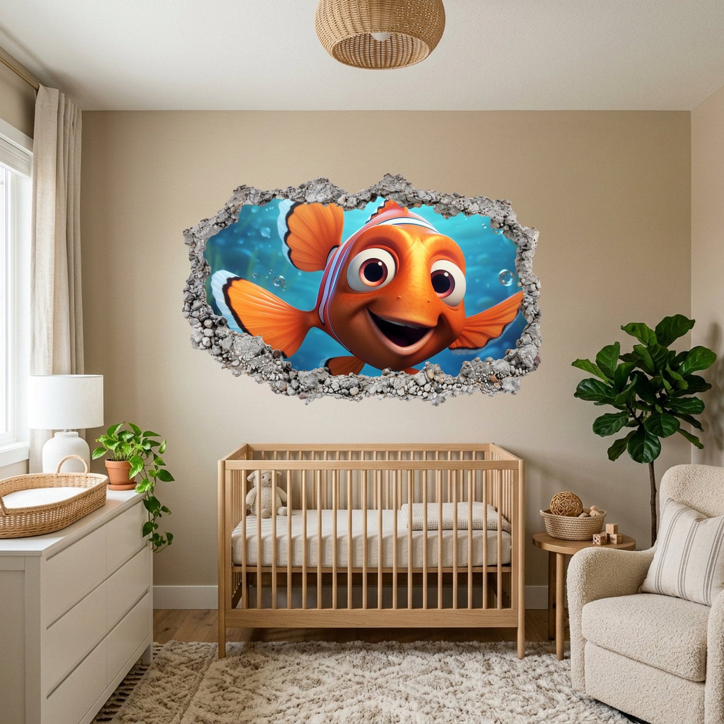 Pixar Finding Nemo Underwater Vinyl Mural Playroom Art Decal 188