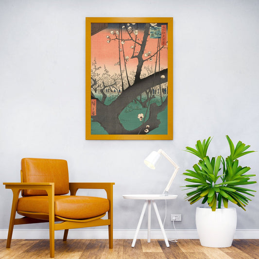 Plum Garden Kameido 1850s Asian Style Poste r | Wall Art for Home & Office | High-Quality Print