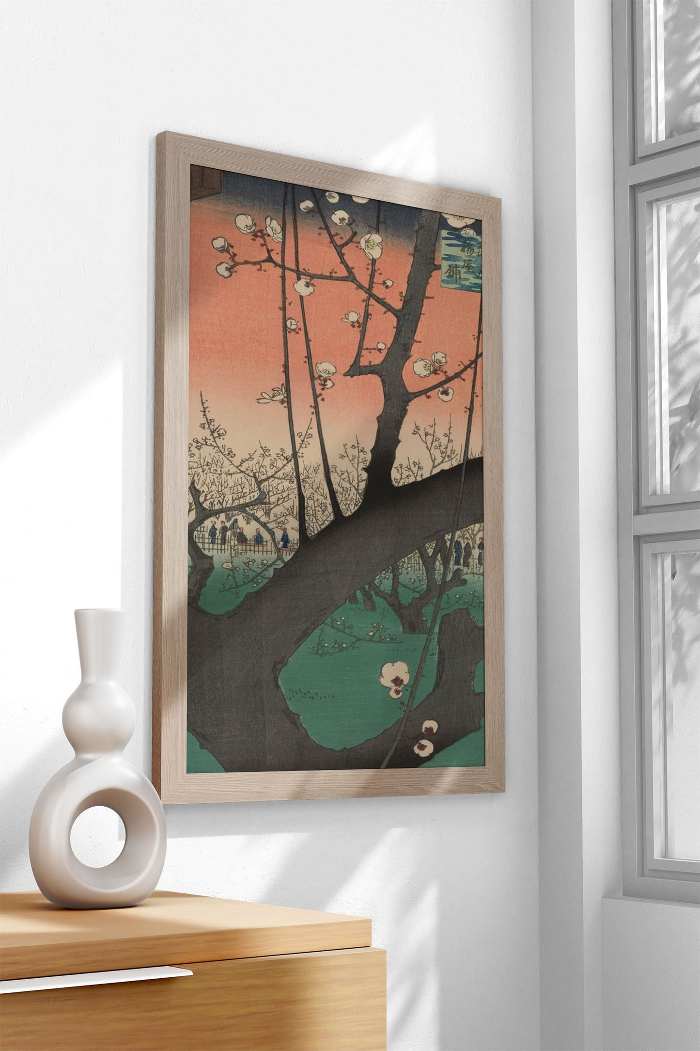 Plum Garden Kameido 1850s Asian Style Poste r | Wall Art for Home & Office | High-Quality Print