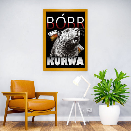 Polish Meme Bobr Kurwa Asian Style Poster |  Wall Art for Home & Office | High-Quality Print