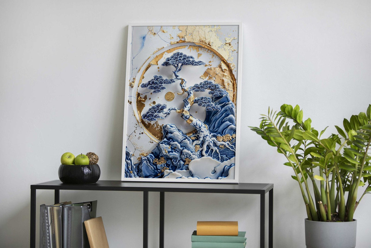 Porcelain Bonsai Tree Art Asian Style Poster |  Wall Art for Home & Office | High-Quality Print