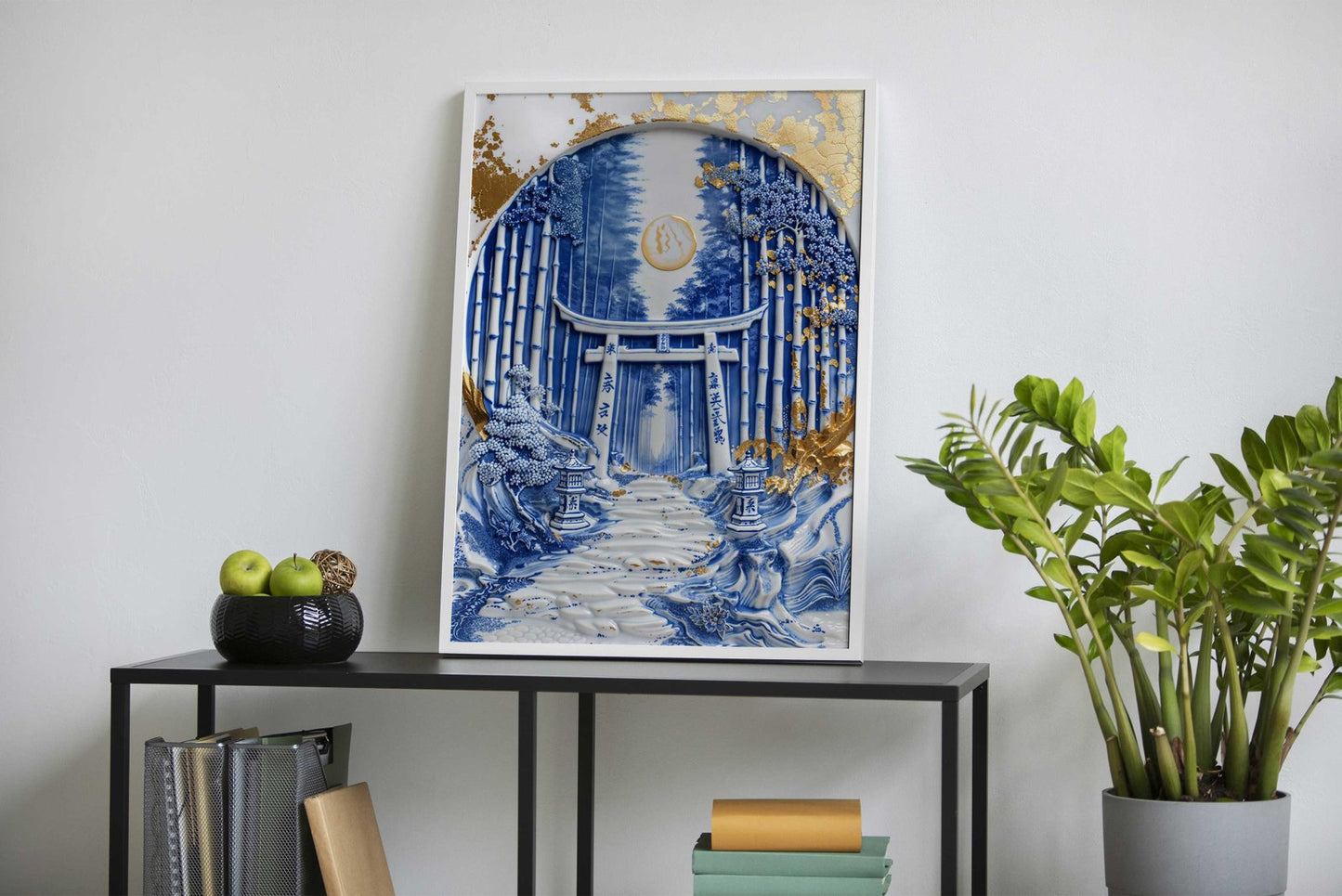 Porcelain Forest Sanctuary Asian Style Poster  | Wall Art for Home & Office | High-Quality Print