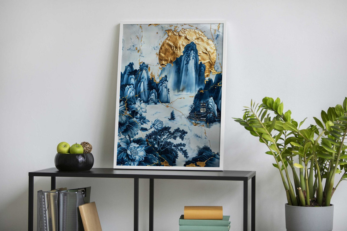 Porcelain Island Voyage Asian Style Poster | W all Art for Home & Office | High-Quality Print