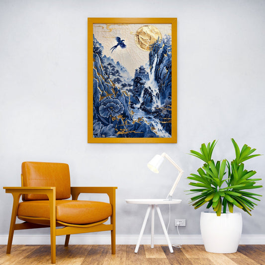 Porcelain Paradise Asian Style Poster | Wall Ar t for Home & Office | High-Quality Print