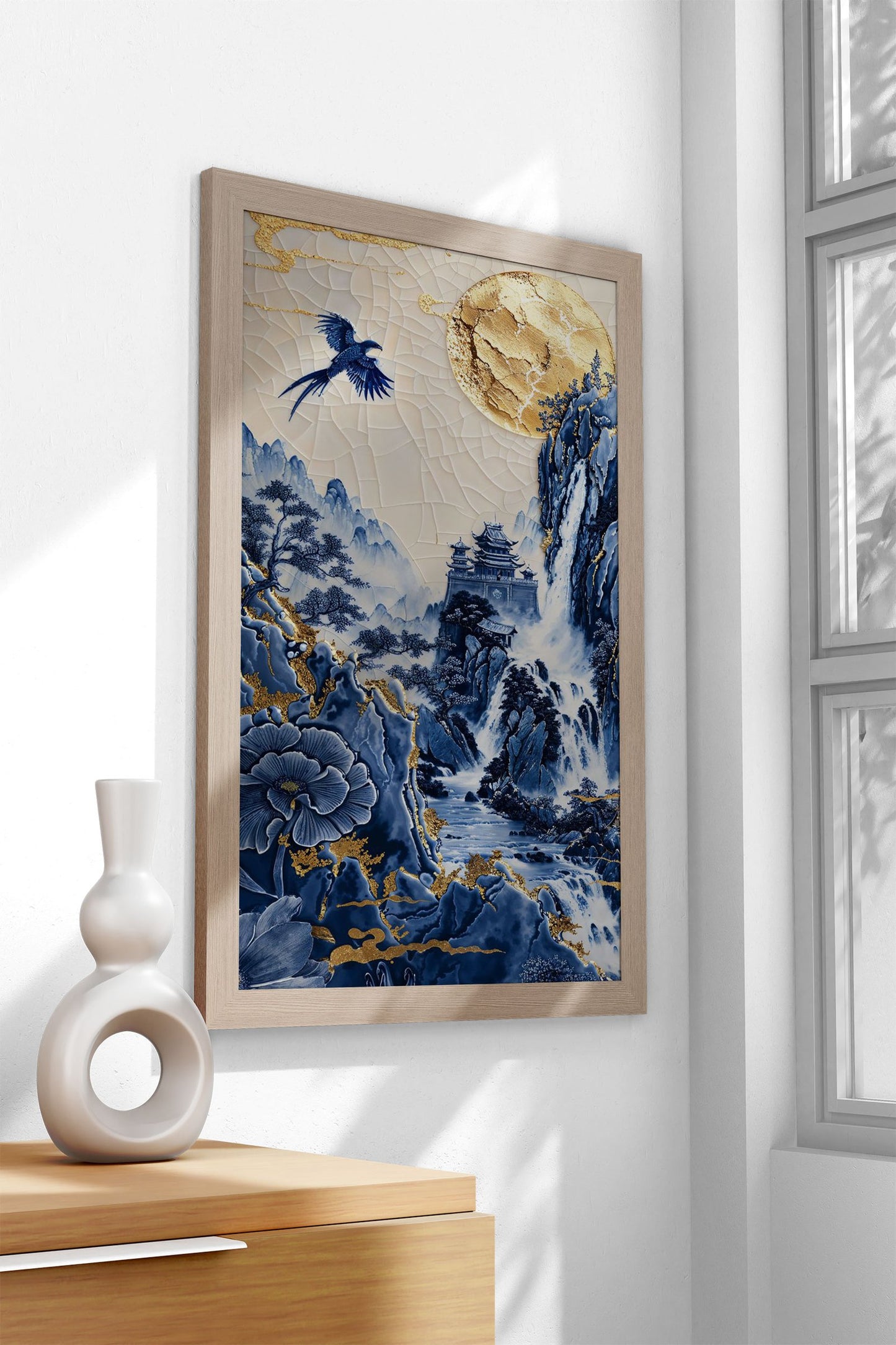 Porcelain Paradise Asian Style Poster | Wall Ar t for Home & Office | High-Quality Print