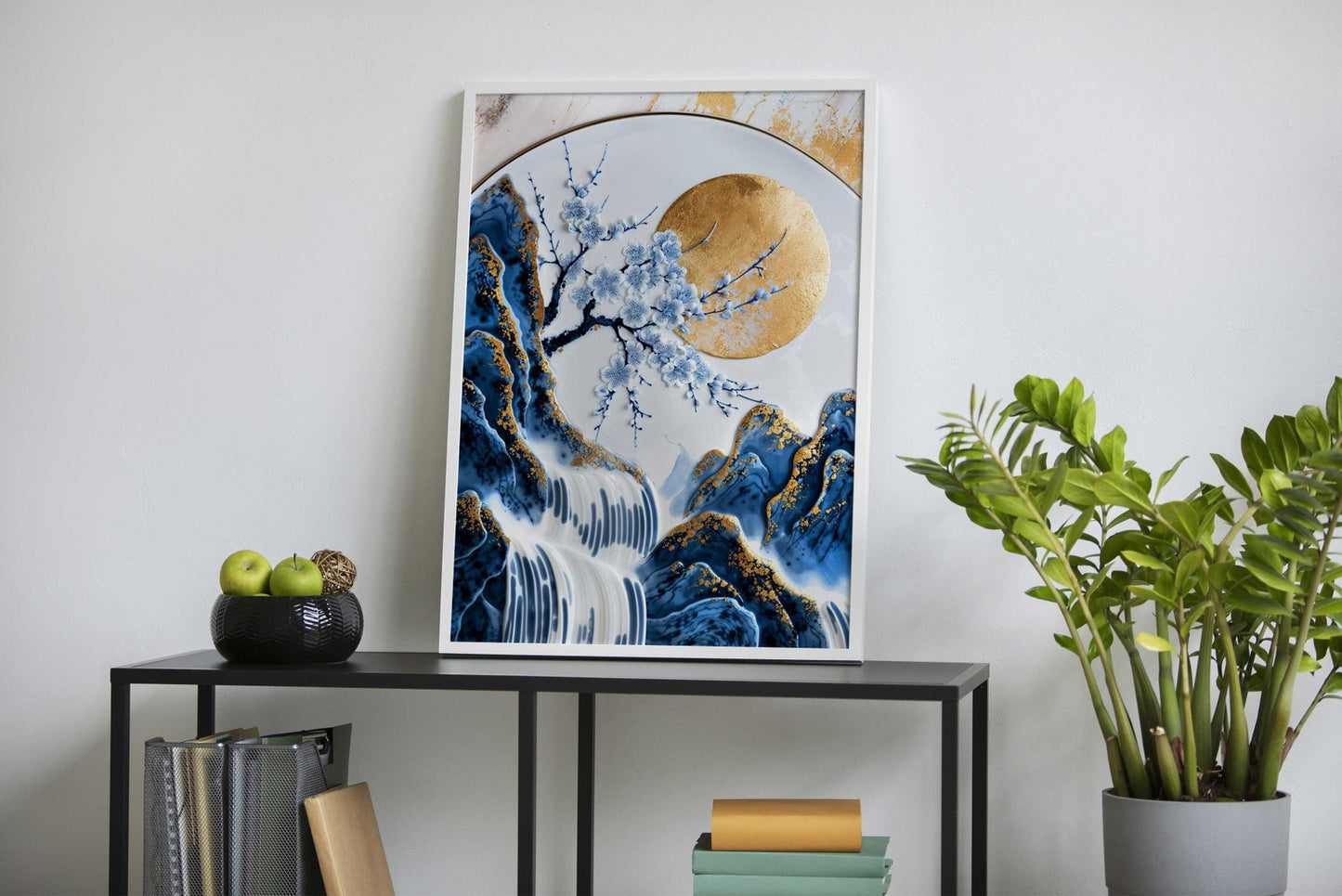 Porcelain Sakura Bloom Art Asian Style Poster  | Wall Art for Home & Office | High-Quality Print