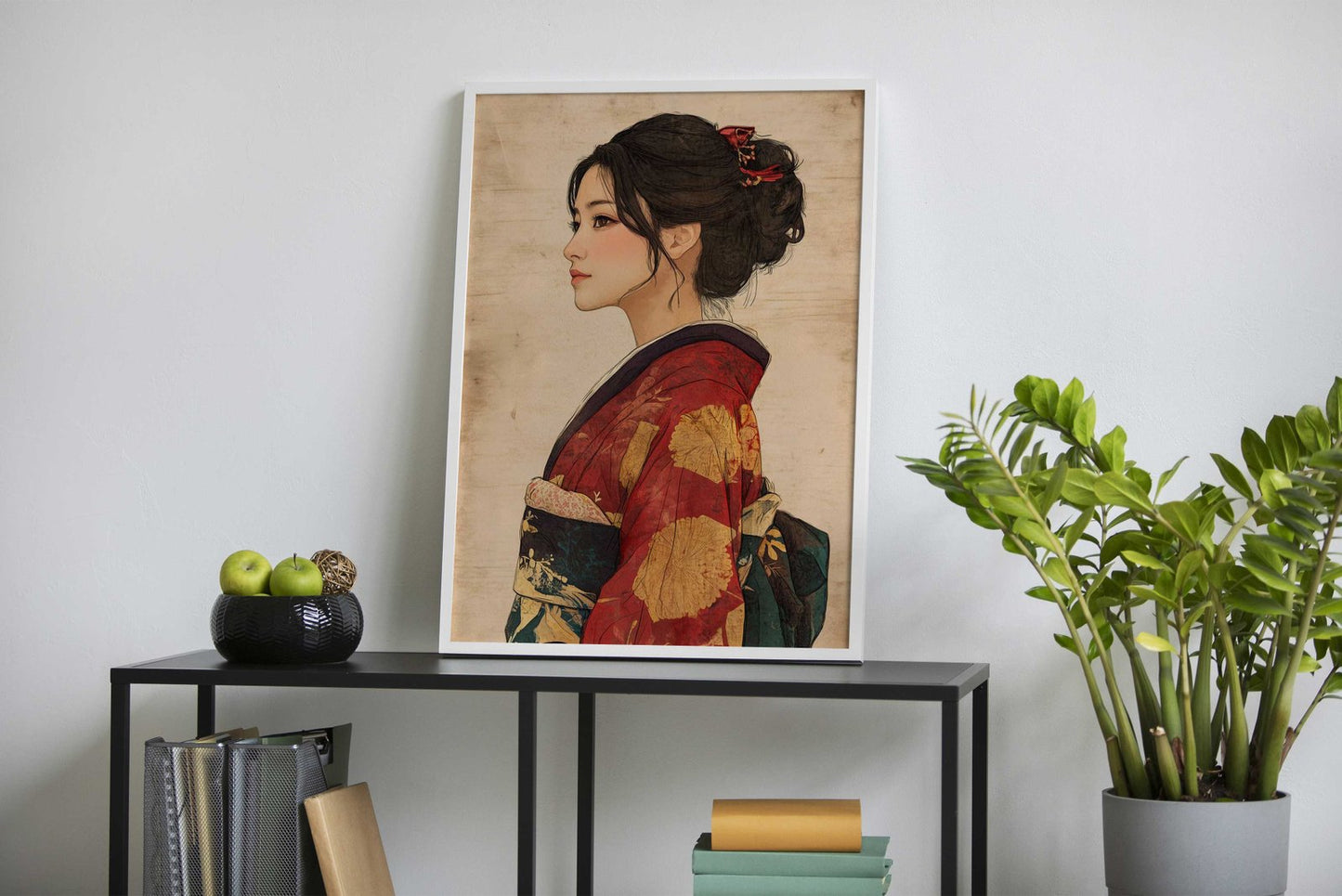 Portrait Kimono Asian Style Poster | Wall Art fo r Home & Office | High-Quality Print