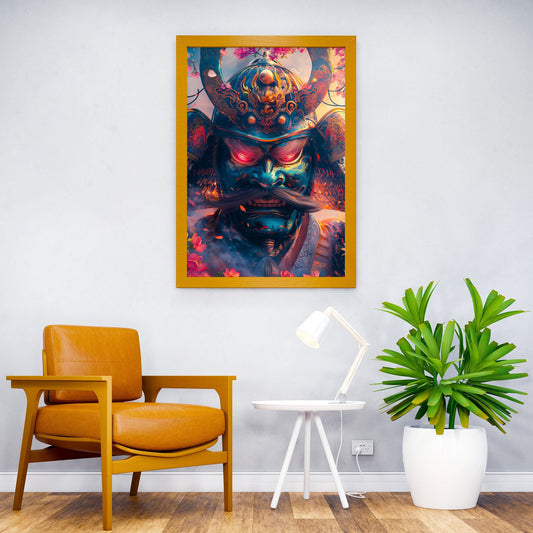 Psychedelic samurai Asian Style Poster | Wall  Art for Home & Office | High-Quality Print