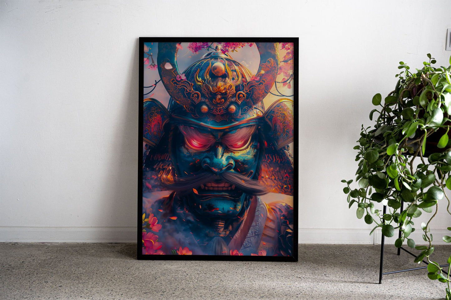 Psychedelic samurai Asian Style Poster | Wall  Art for Home & Office | High-Quality Print