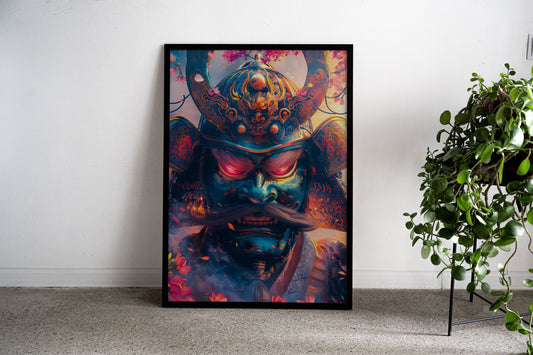 Psychedelic samurai Asian Style Poster | Wall  Art for Home & Office | High-Quality Print
