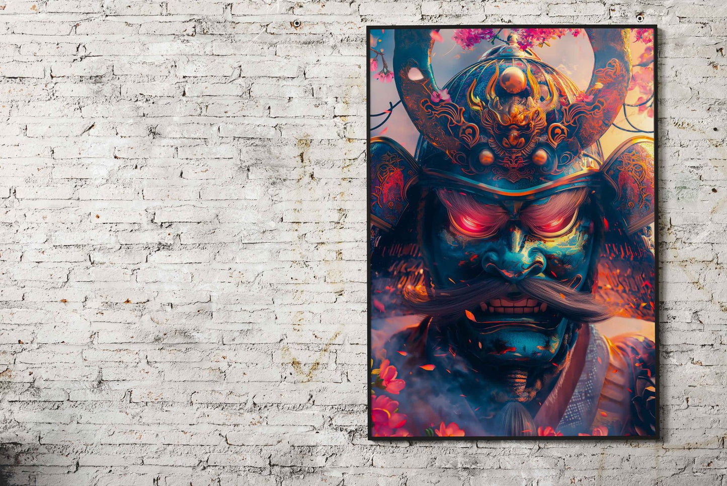 Psychedelic samurai Asian Style Poster | Wall  Art for Home & Office | High-Quality Print