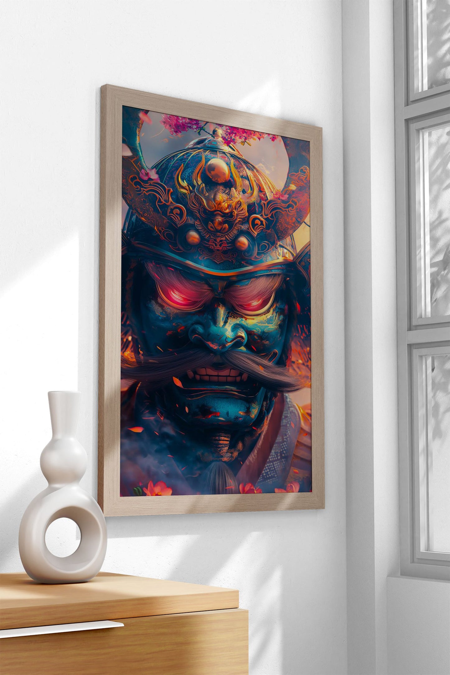 Psychedelic samurai Asian Style Poster | Wall  Art for Home & Office | High-Quality Print