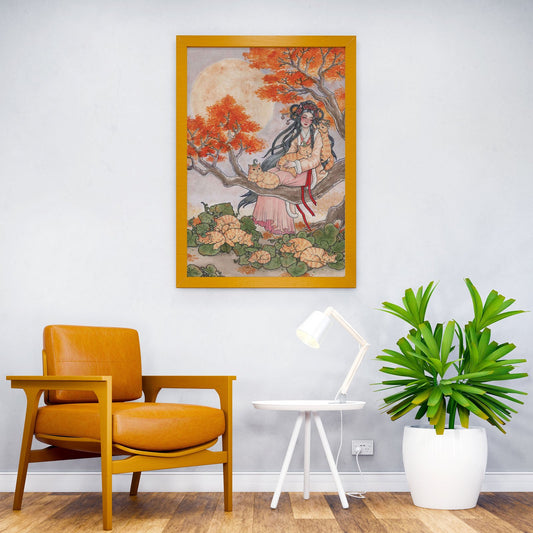 Pumpkin Patch Asian Style Poster | Wall Art fo r Home & Office | High-Quality Print