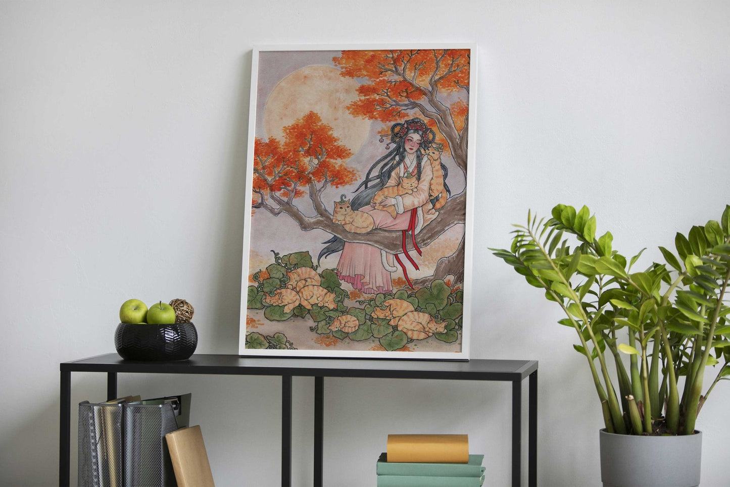 Pumpkin Patch Asian Style Poster | Wall Art fo r Home & Office | High-Quality Print