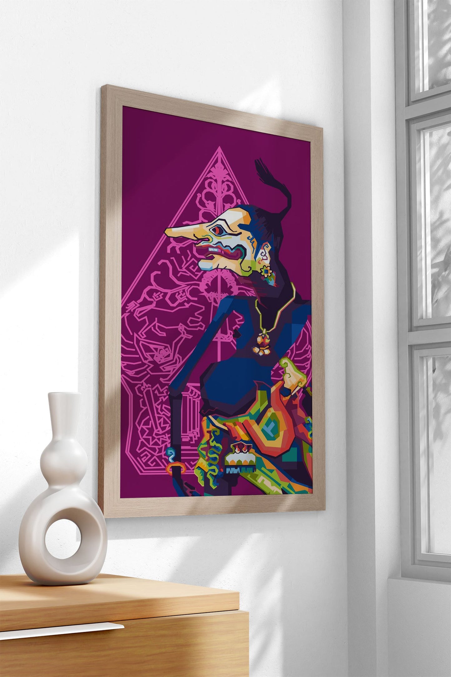 Puppet Java Petruk WPAP Asian Style Poster |  Wall Art for Home & Office | High-Quality Print