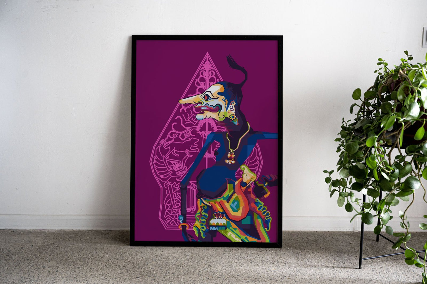 Puppet Java Petruk WPAP Asian Style Poster |  Wall Art for Home & Office | High-Quality Print