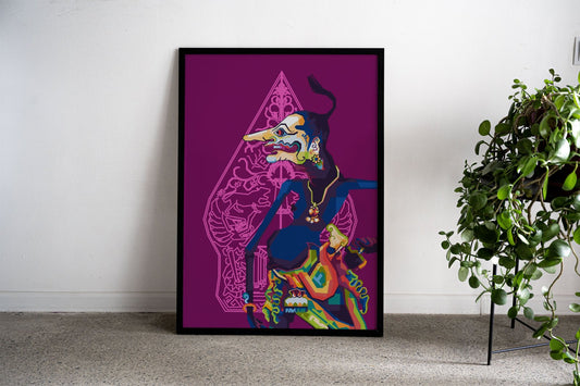 Puppet Java Petruk WPAP Asian Style Poster |  Wall Art for Home & Office | High-Quality Print