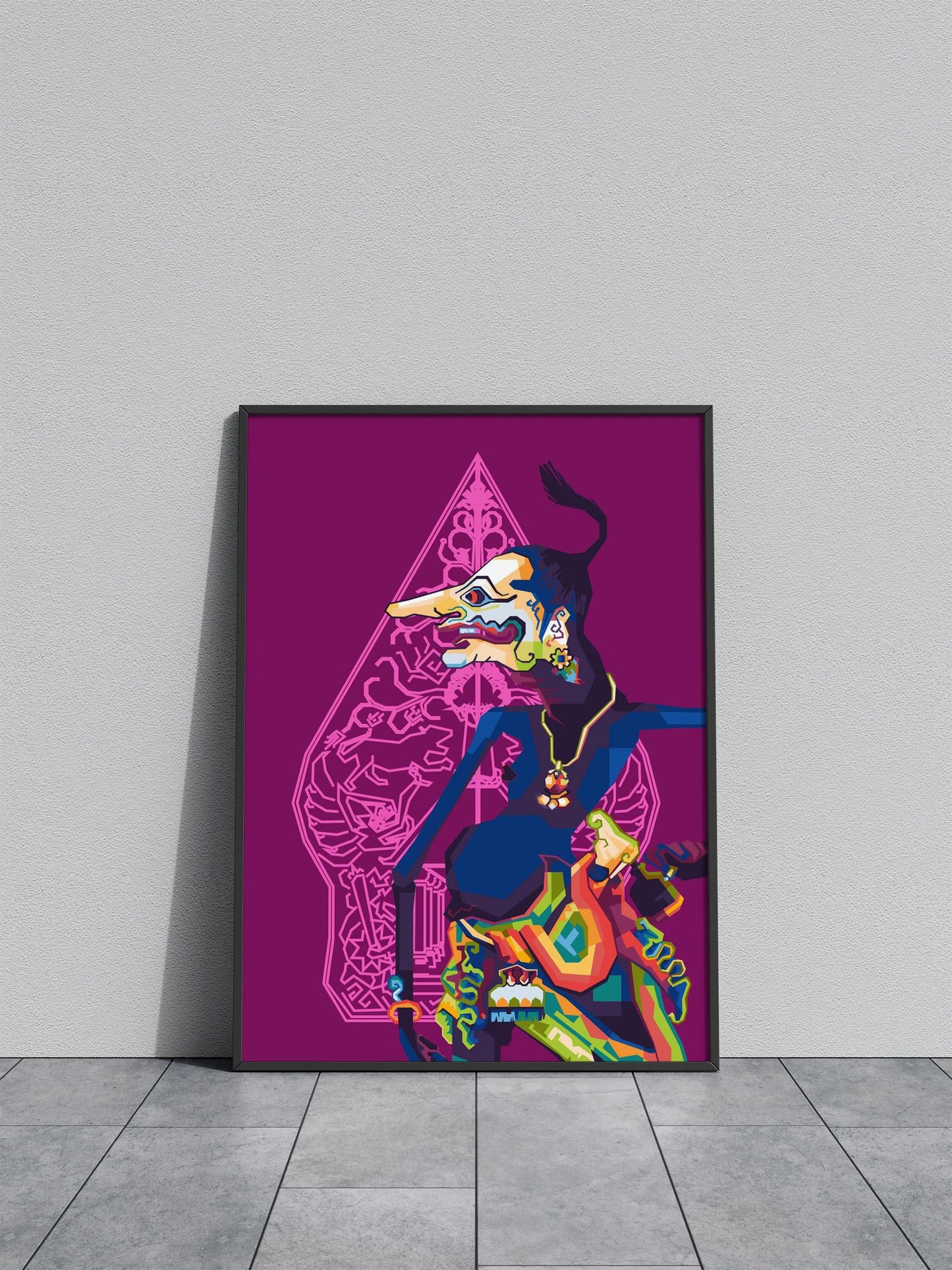 Puppet Java Petruk WPAP Asian Style Poster |  Wall Art for Home & Office | High-Quality Print