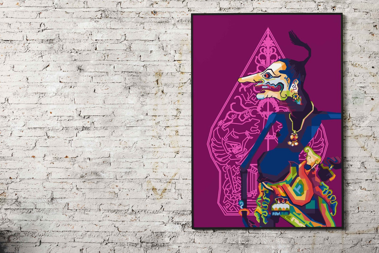 Puppet Java Petruk WPAP Asian Style Poster |  Wall Art for Home & Office | High-Quality Print