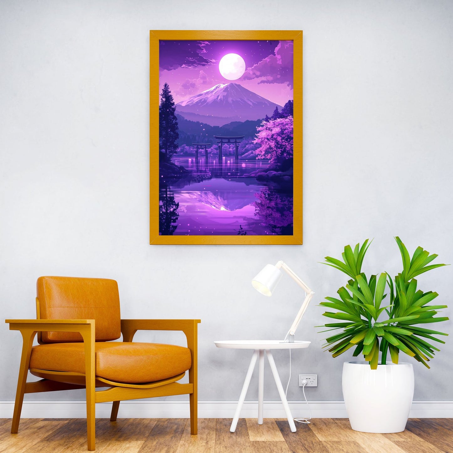 Purple Mountain Night Asian Style Poster | Wa ll Art for Home & Office | High-Quality Print