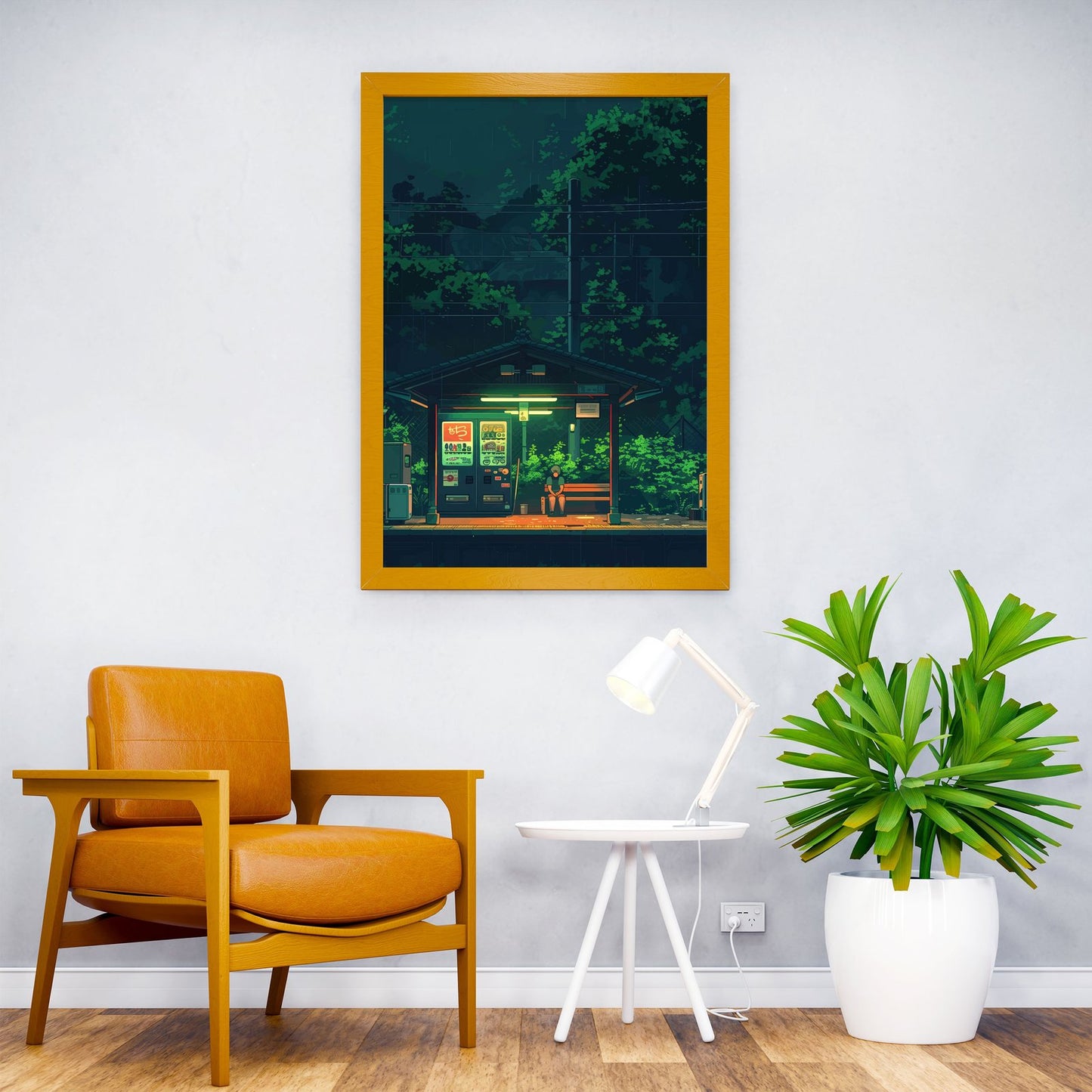 Quiet Wait Asian Style Poster | Wall Art for Ho me & Office | High-Quality Print