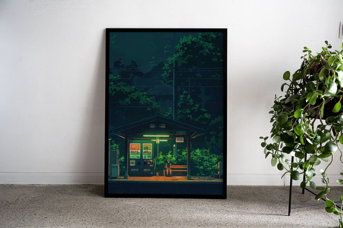 Quiet Wait Asian Style Poster | Wall Art for Ho me & Office | High-Quality Print