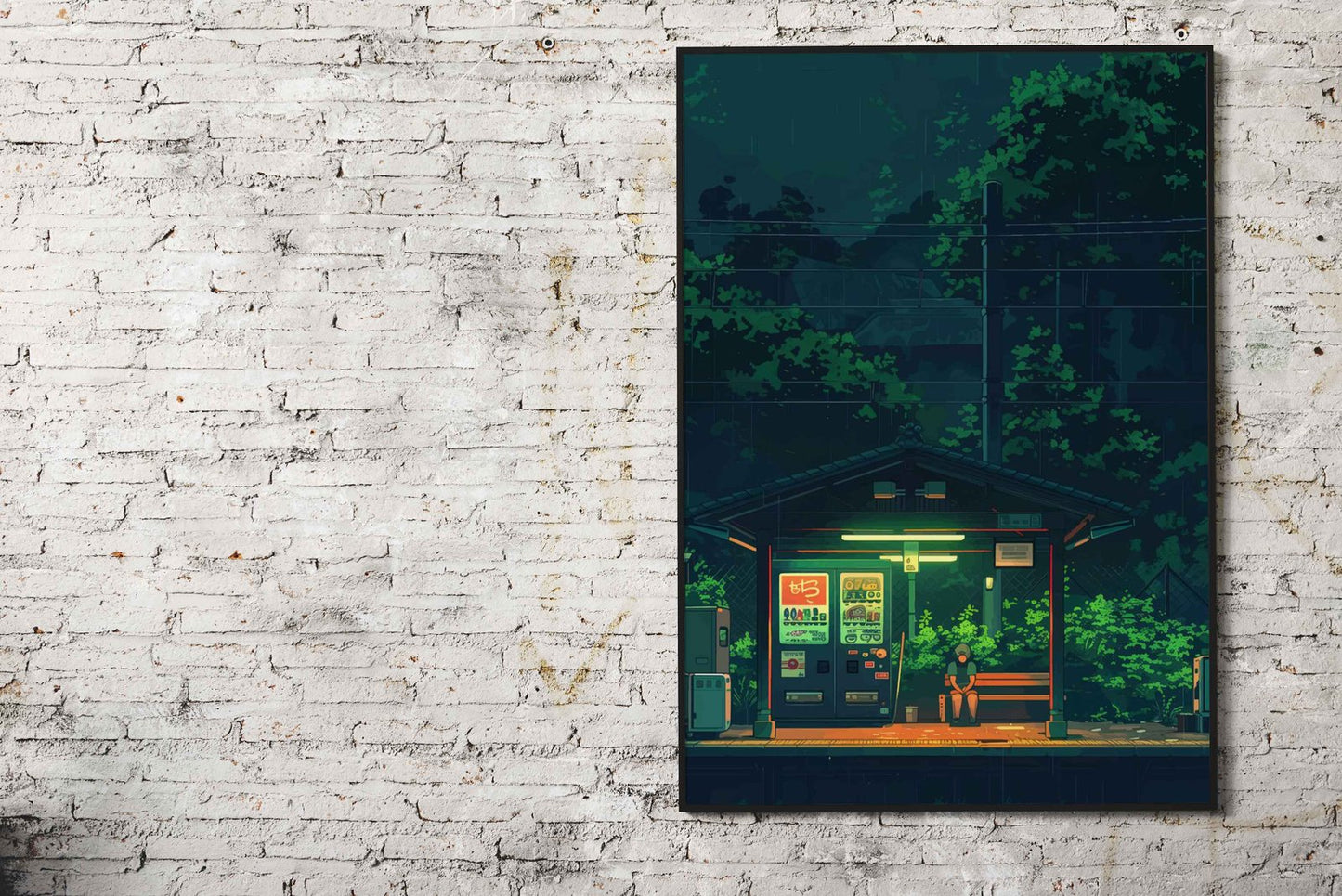 Quiet Wait Asian Style Poster | Wall Art for Ho me & Office | High-Quality Print