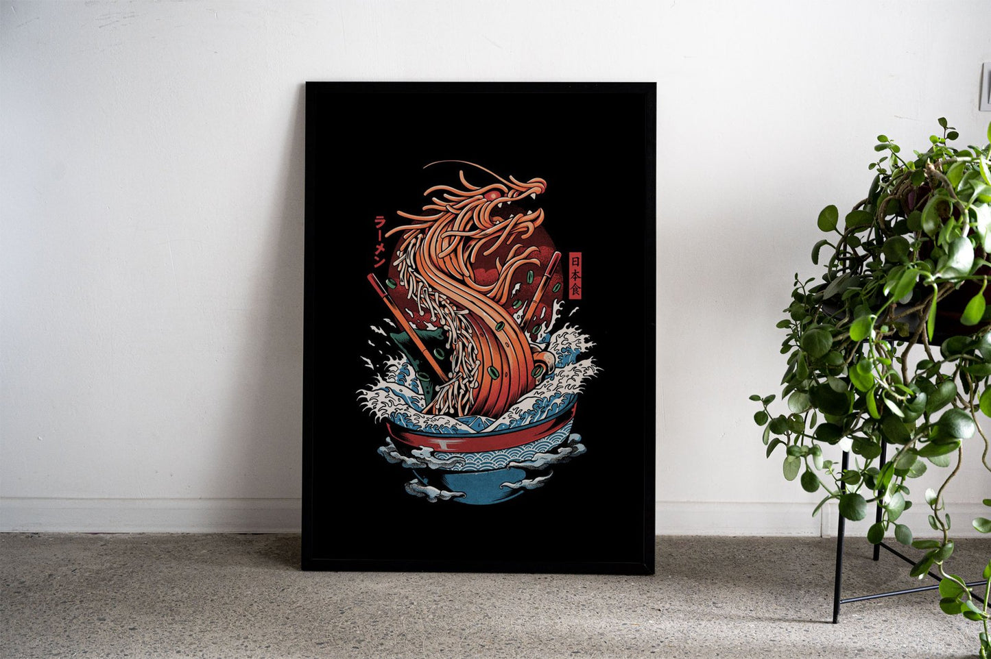 RAMEN DRAGON Asian Style Poster | Wall Art  for Home & Office | High-Quality Print