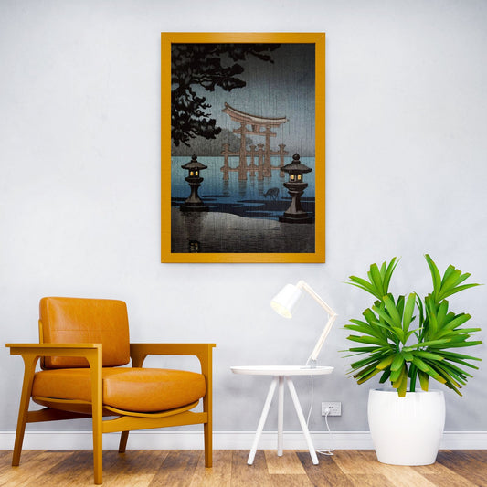 Rain at Miyajima Asian Style Poster | Wall Art f or Home & Office | High-Quality Print