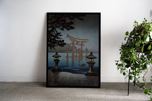 Rain at Miyajima Asian Style Poster | Wall Art f or Home & Office | High-Quality Print