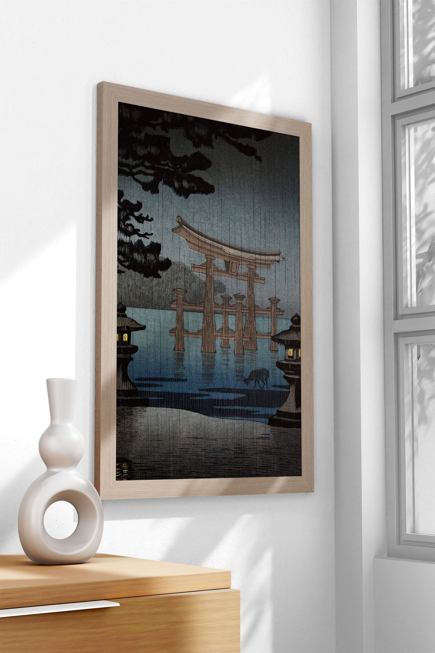 Rain at Miyajima Asian Style Poster | Wall Art f or Home & Office | High-Quality Print