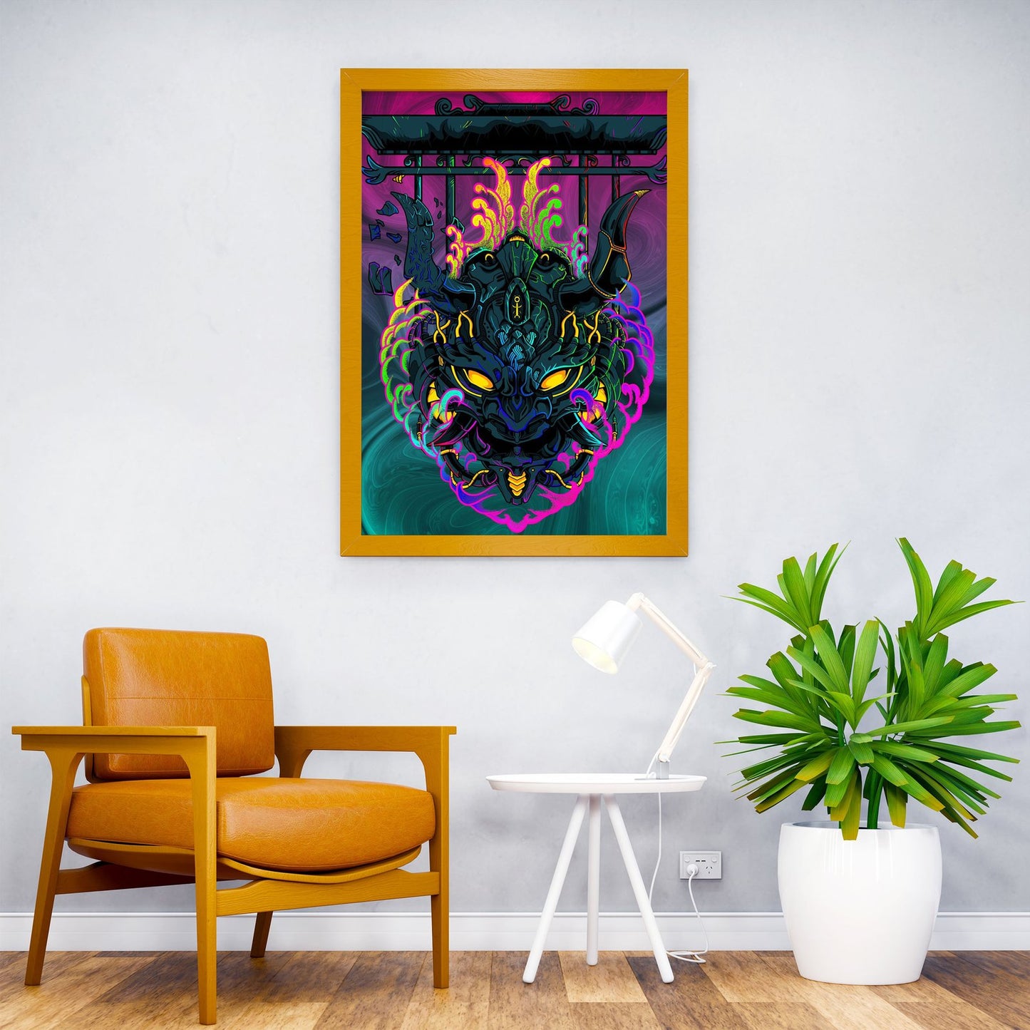 Rainbow of The Demon Asian Style Poster | W all Art for Home & Office | High-Quality Print