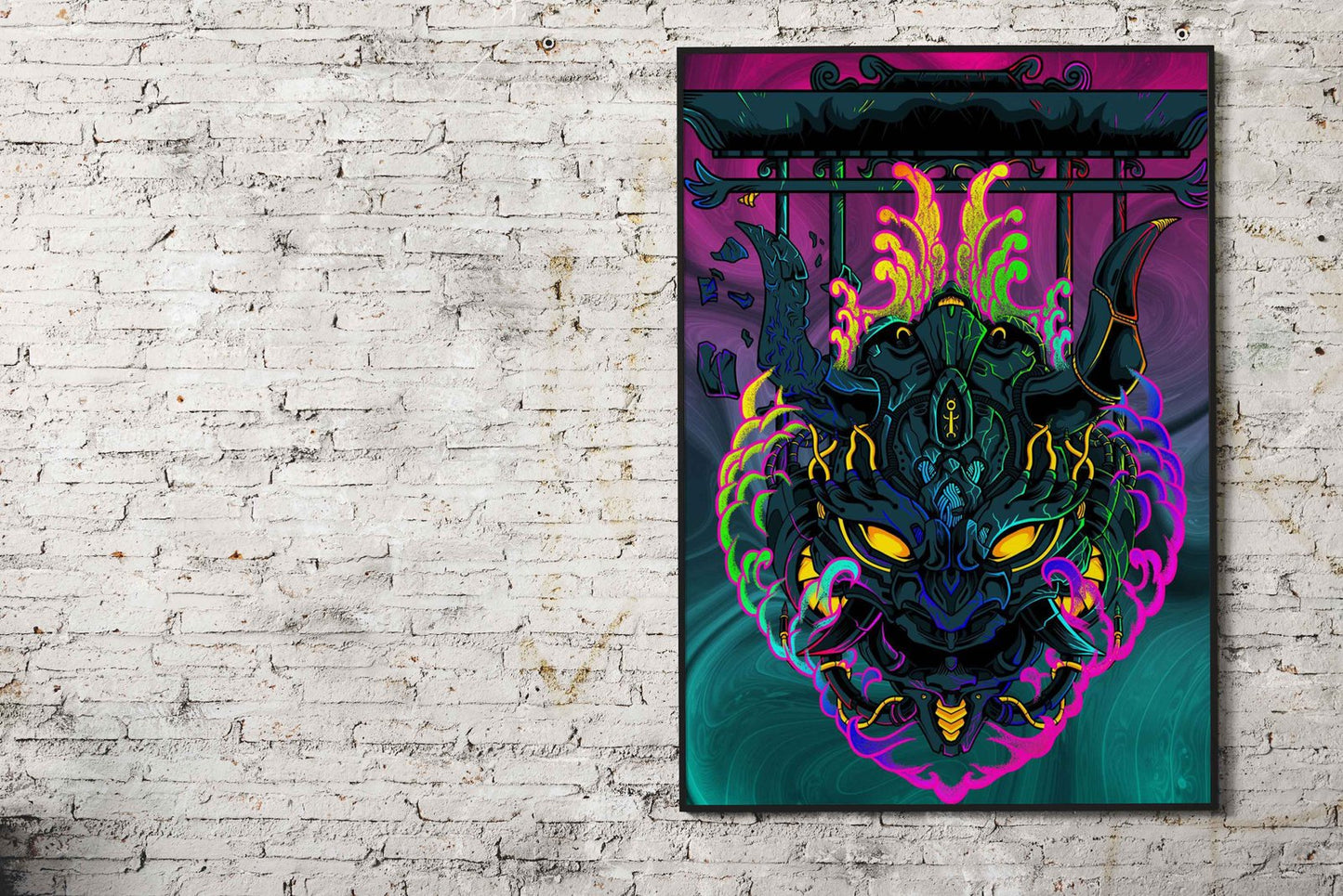 Rainbow of The Demon Asian Style Poster | W all Art for Home & Office | High-Quality Print