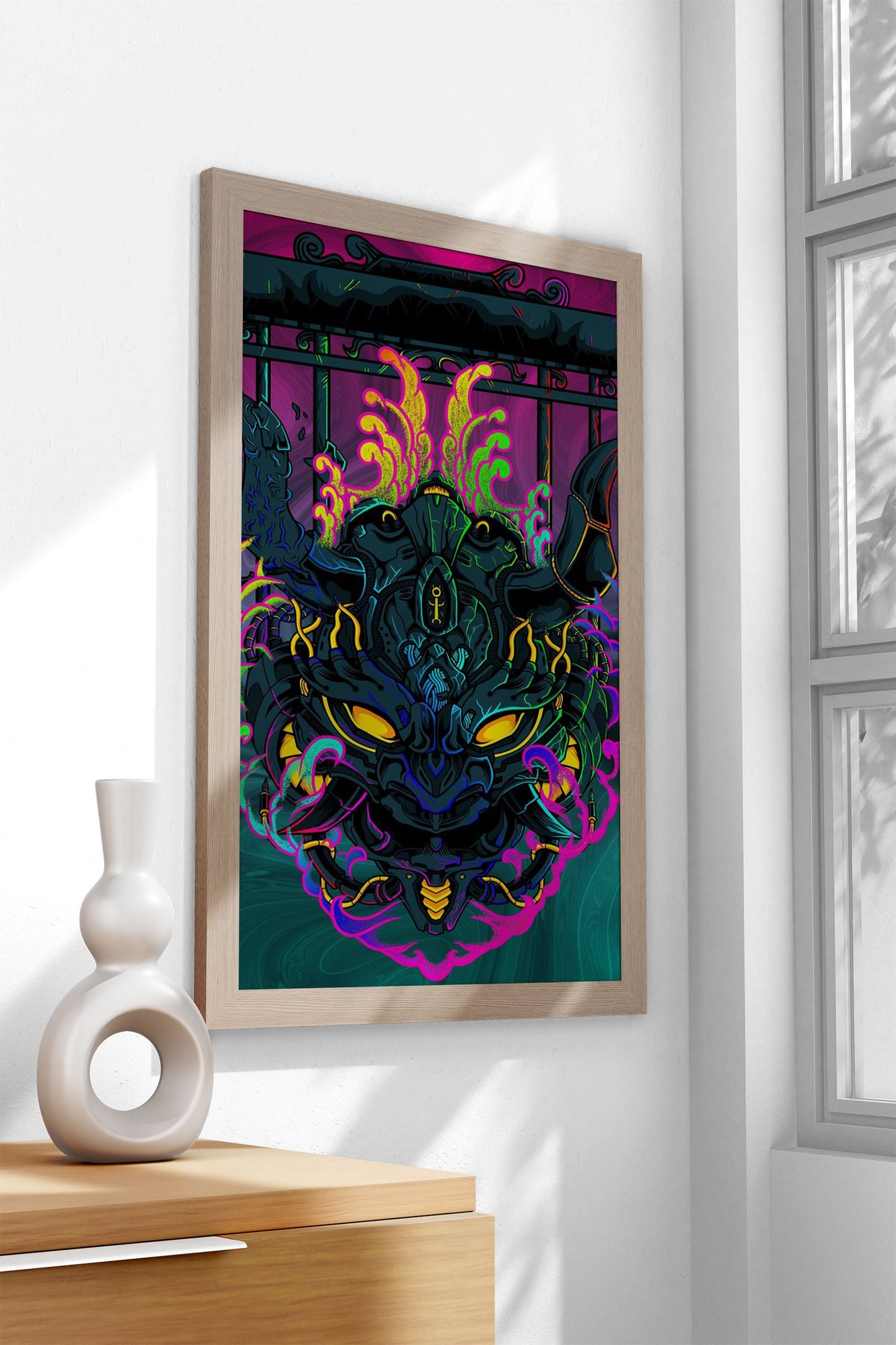 Rainbow of The Demon Asian Style Poster | W all Art for Home & Office | High-Quality Print