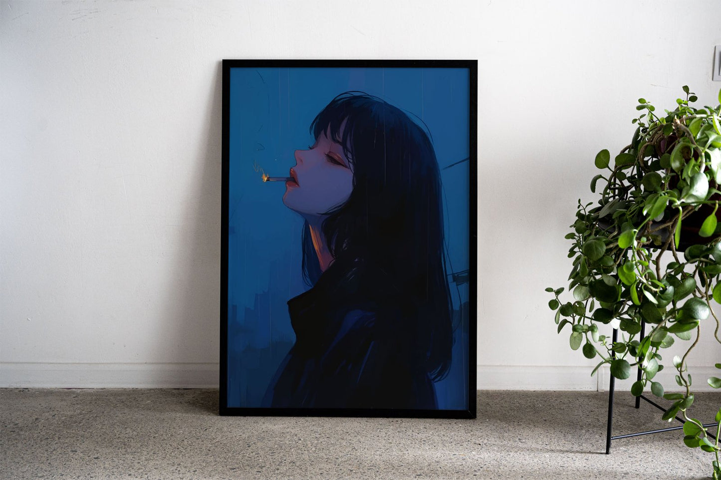 Rainy Night Anime Girl Asian Style Poster | Wa ll Art for Home & Office | High-Quality Print