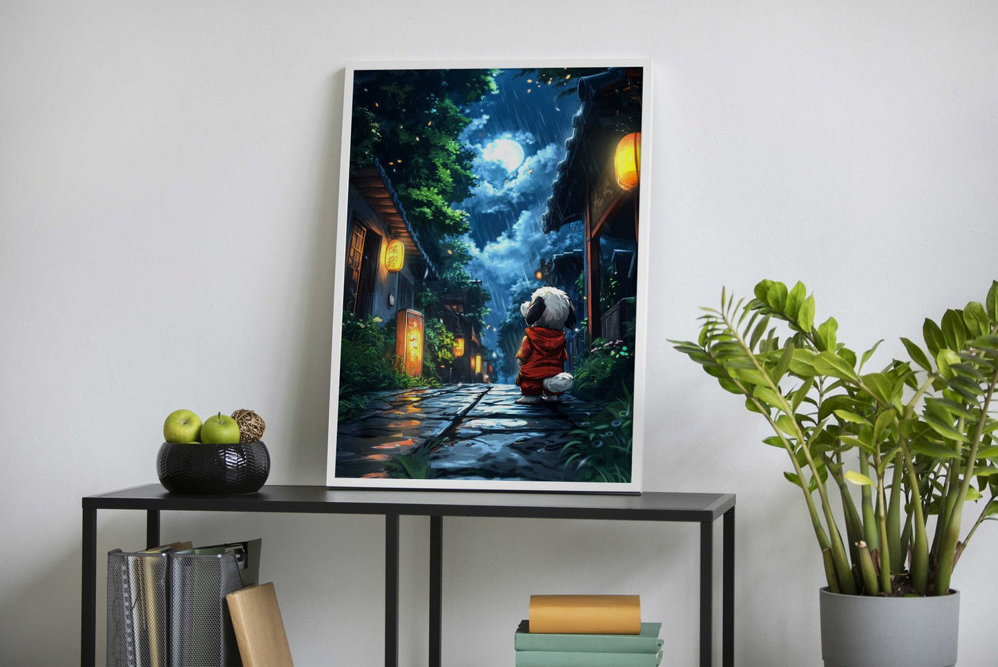 Rainy Night in Japan Asian Style Poster | Wall  Art for Home & Office | High-Quality Print