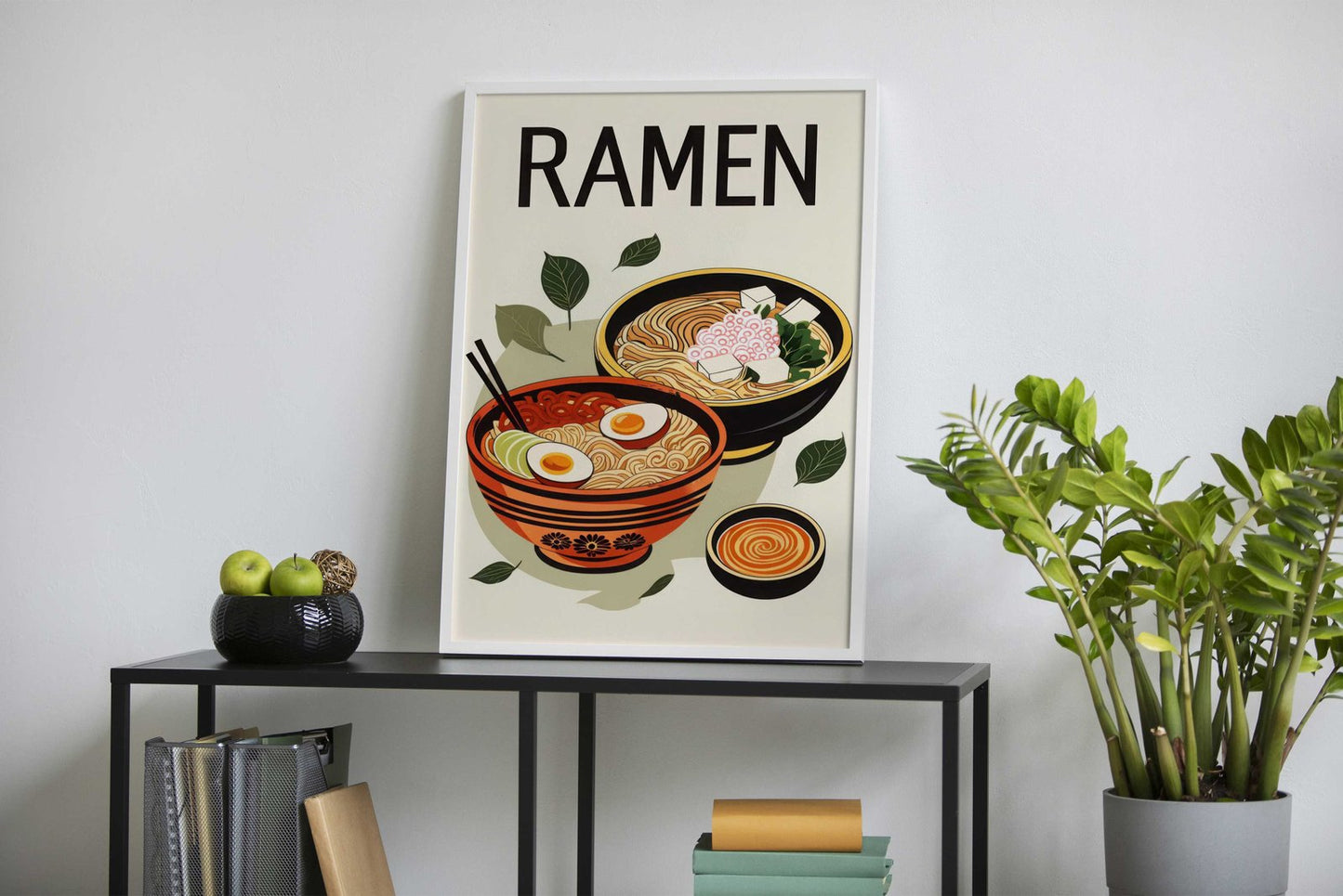 Ramen Bowls japanese Food Asian Style Poste r | Wall Art for Home & Office | High-Quality Print