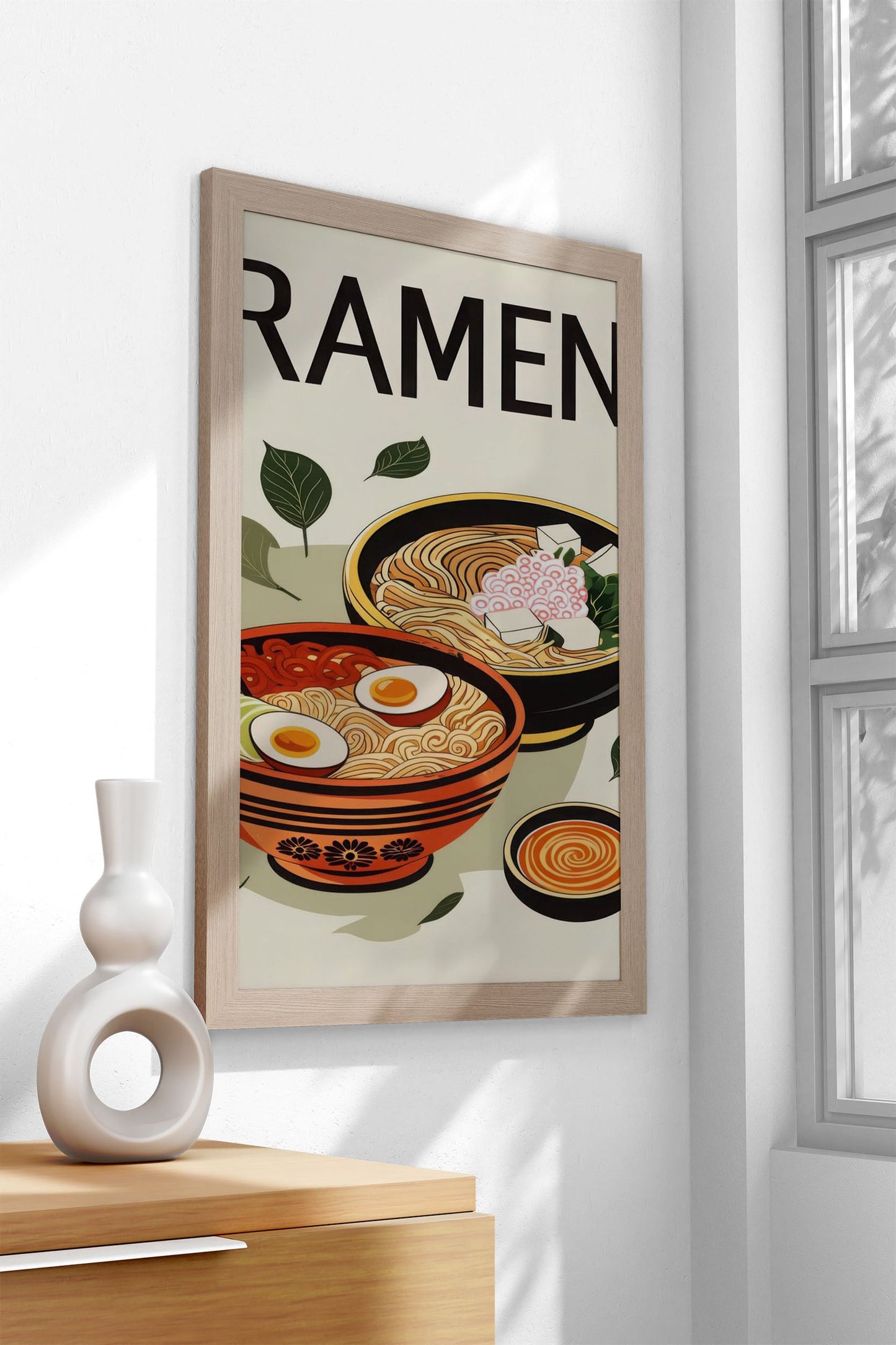 Ramen Bowls japanese Food Asian Style Poste r | Wall Art for Home & Office | High-Quality Print