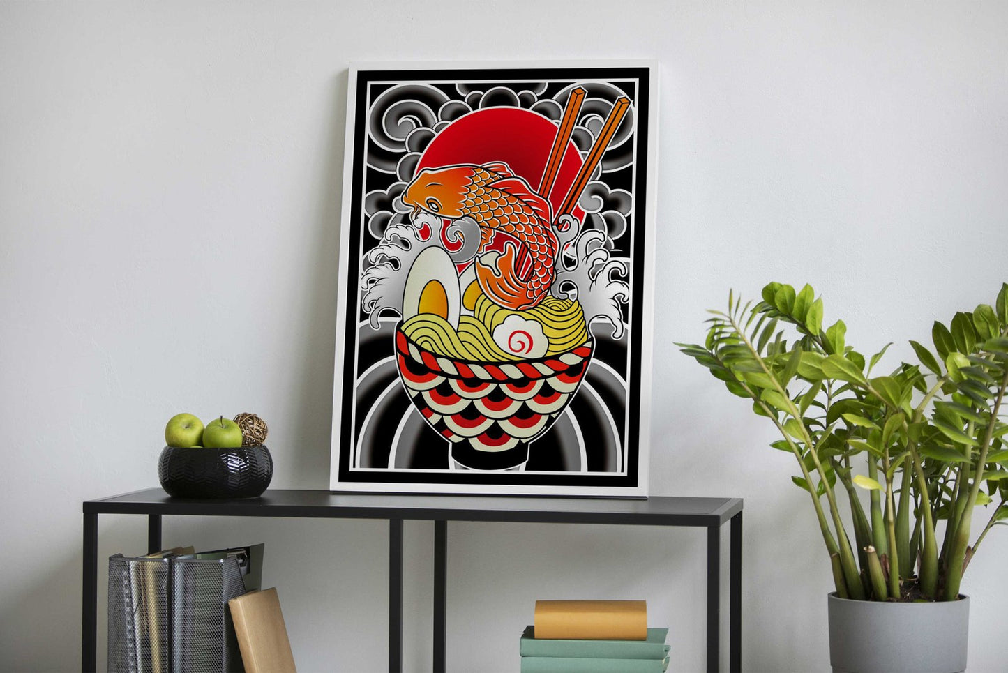 Ramen Fish Asian Style Poster | Wall Art for Ho me & Office | High-Quality Print