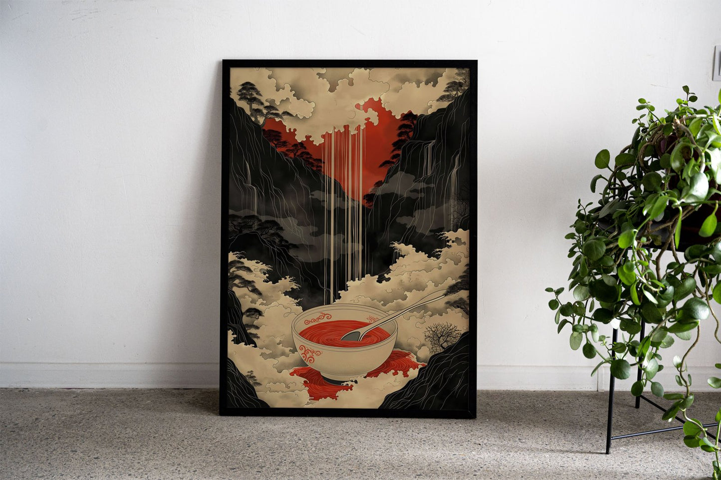 Ramen Food Asian Style Poster | Wall Art for H ome & Office | High-Quality Print